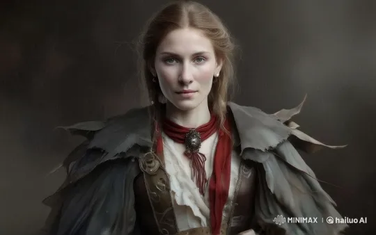 Noble Lady in Gentle Breeze with Historic Attire – AI Generated Video | Hailuo AI