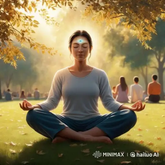 Peaceful Park Meditation with Aura of Mindfulness – AI Generated Video | Hailuo AI