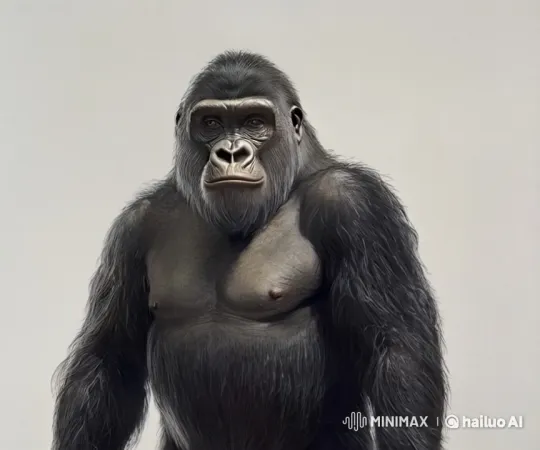 Gorilla Plays Guitar with Skill – AI Generated Video | Hailuo AI