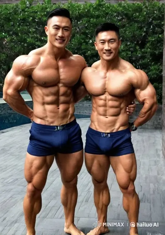 Two Men Embrace and Kiss in Serene Outdoor Setting – AI Generated Video | Hailuo AI