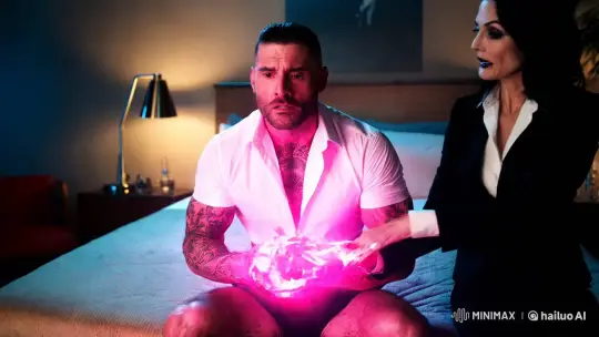 Mysterious Transformation: Tattooed Man to Actress – AI Generated Video | Hailuo AI