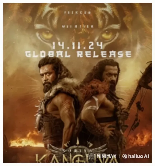 Title: "Kanguva: Suriya's Epic Battle Over Stormy Mountains" – AI Generated Video | Hailuo AI