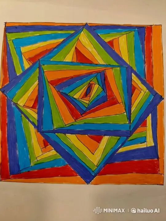 Colorful Spiral: Rotating Geometric Hypnosis – AI Generated Video | Hailuo AI