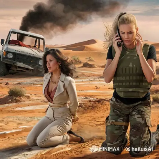 Desert Distress: Kidnapping and Emergency Call – AI Generated Video | Hailuo AI
