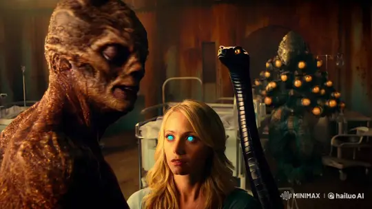 Surreal Horror: Woman Transforms Amidst Monstrous Entities – AI Generated Video | Hailuo AI
