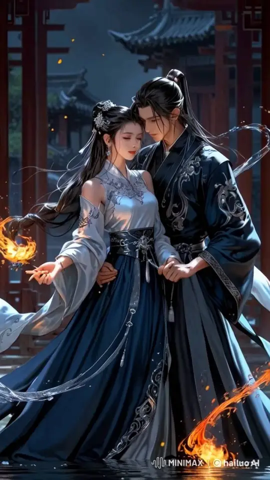 Intimate Embrace: A Couple's Magical Moment – AI Generated Video | Hailuo AI
