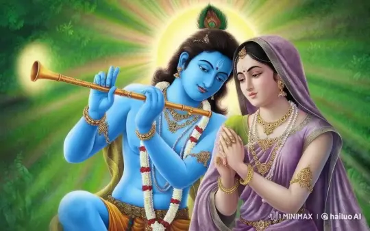 Divine Flute Player and Serene Woman in Radiant Forest – AI Generated Video | Hailuo AI