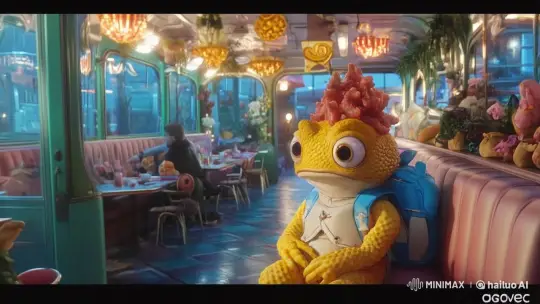 Man Stands, Glances at Audience, Exits Scene – AI Generated Video | Hailuo AI