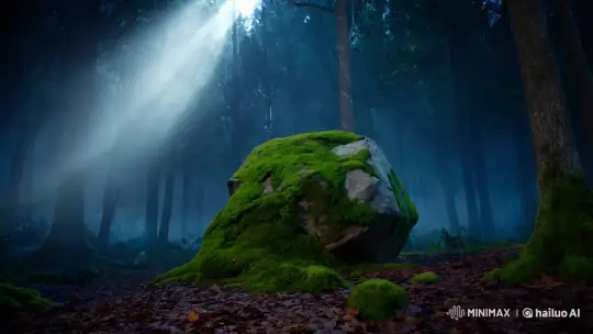 Mossy Boulder Transforms into Goblin in Enchanted Forest – AI Generated Video | Hailuo AI