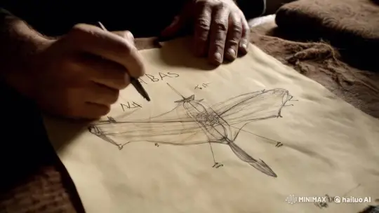 Abbas Crafting a Primitive Flying Machine – AI Generated Video | Hailuo AI