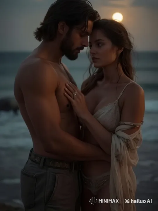 Romantic Sunset Kiss on the Beach – AI Generated Video | Hailuo AI