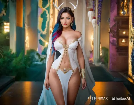 Luxurious Fantasy-Inspired Woman in Mystical Setting – AI Generated Video | Hailuo AI