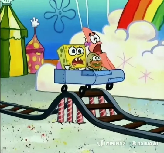 Amusement Park Brawl: Rollercoaster Confrontation – AI Generated Video | Hailuo AI
