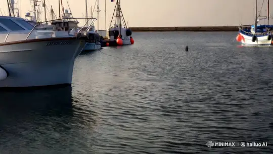 Majestic Octopus Emerges in Serene Port Scene – AI Generated Video | Hailuo AI