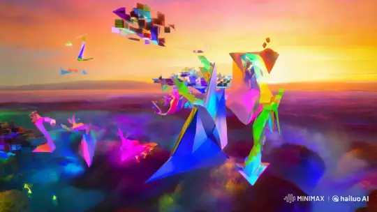 Abstract Dance of Thought in Surreal Dreamscape – AI Generated Video | Hailuo AI