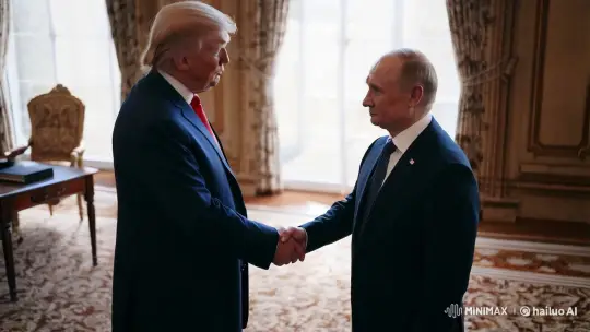 Trump and Putin's Historic Handshake – AI Generated Video | Hailuo AI