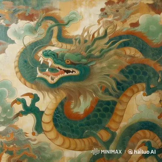 Shaolin Temple: Dragon Mural and Kung Fu Training – AI Generated Video | Hailuo AI