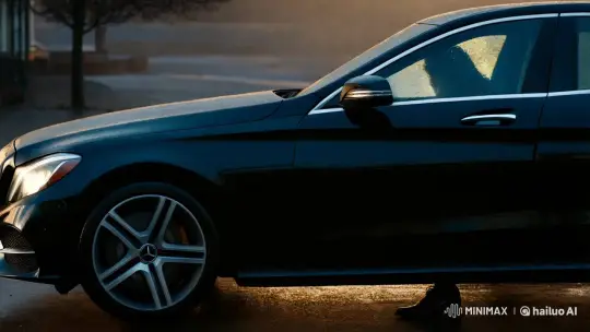 Man Exits Car, Gazing at Enchanted Sky – AI Generated Video | Hailuo AI