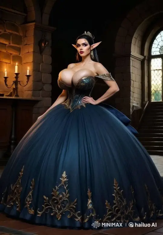 Mystical Regal Figure in Ancient Stone Castle – AI Generated Video | Hailuo AI