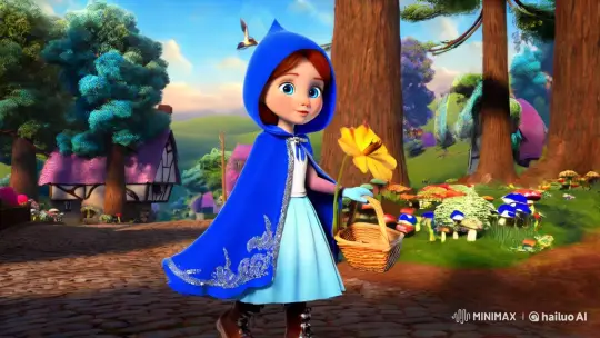 Little Blue Riding Hood's Enchanted Quest – AI Generated Video | Hailuo AI
