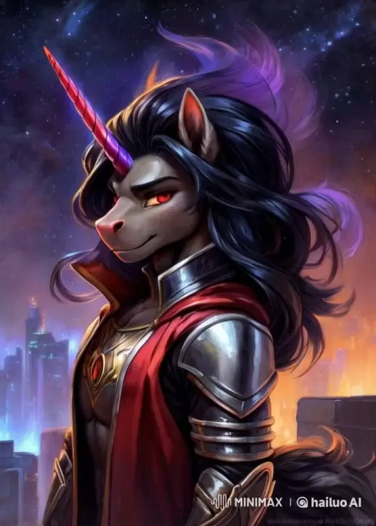 Magical Unicorn Commands Attention in Futuristic Cityscape – AI Generated Video | Hailuo AI