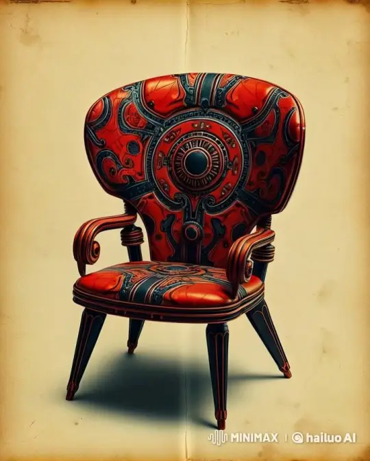 Steampunk Chair: A 360-Degree Showcase of Craftsmanship – AI Generated Video | Hailuo AI