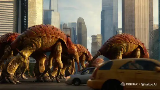Colossal Tardigrades Conquer Urban Landscape – AI Generated Video | Hailuo AI