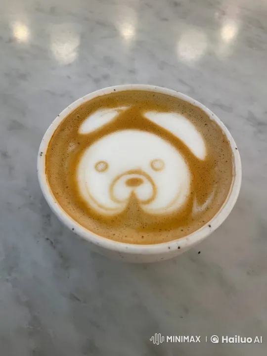 Foam Bear Comes to Life in Singing Coffee Art – AI Generated Video | Hailuo AI