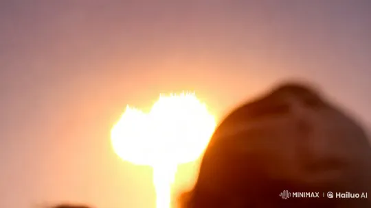 Innocent Boy Amidst Devastating Explosion – AI Generated Video | Hailuo AI
