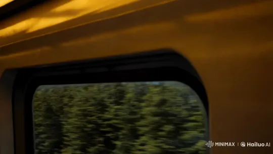 Subway Journey: From Forest to Urban Skyline – AI Generated Video | Hailuo AI