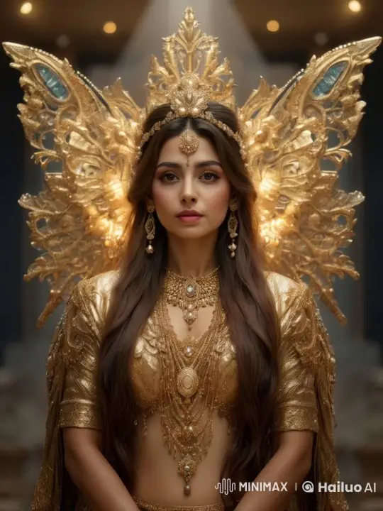 Regal Figure Stands Poised in Grand, Ornate Hall – AI Generated Video | Hailuo AI
