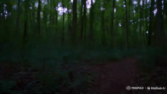 Glowing Deer with Angelic Presence in Forest – AI Generated Video | Hailuo AI