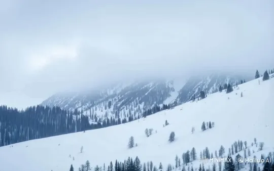 Winter Wonderland: Bears Play in Snowy Mountains – AI Generated Video | Hailuo AI