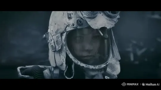 Young Girl Stands Alone in Post-Apocalyptic Wasteland – AI Generated Video | Hailuo AI