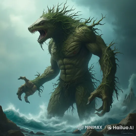 Pirate Captured and Consumed by Monstrous Sea Creature – AI Generated Video | Hailuo AI