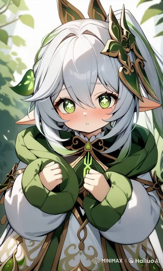 Shy Character in Peaceful Forest Setting – AI Generated Video | Hailuo AI
