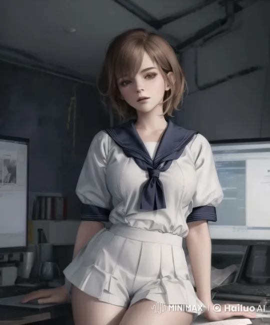 Sailor-Clad Woman Reveals Paper's Secret – AI Generated Video | Hailuo AI