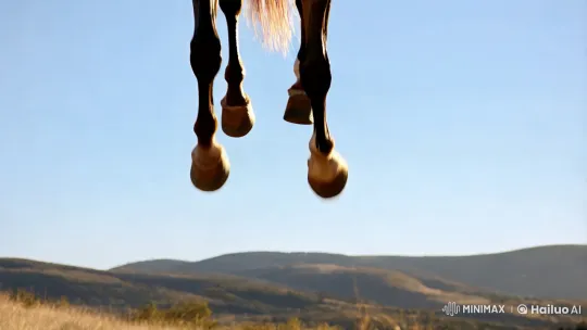 Female Rider's Journey: Determination in Serene Landscape – AI Generated Video | Hailuo AI
