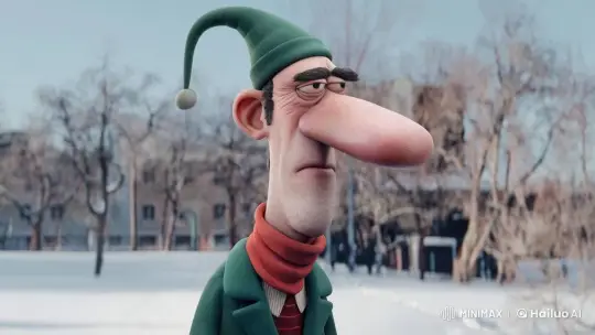 Winter Reunion of Two Brothers in Snowy Landscape – AI Generated Video | Hailuo AI