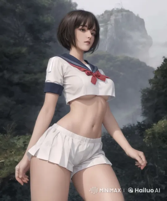 Young Woman Walks with Bird on Shoulder in Serene Landscape – AI Generated Video | Hailuo AI