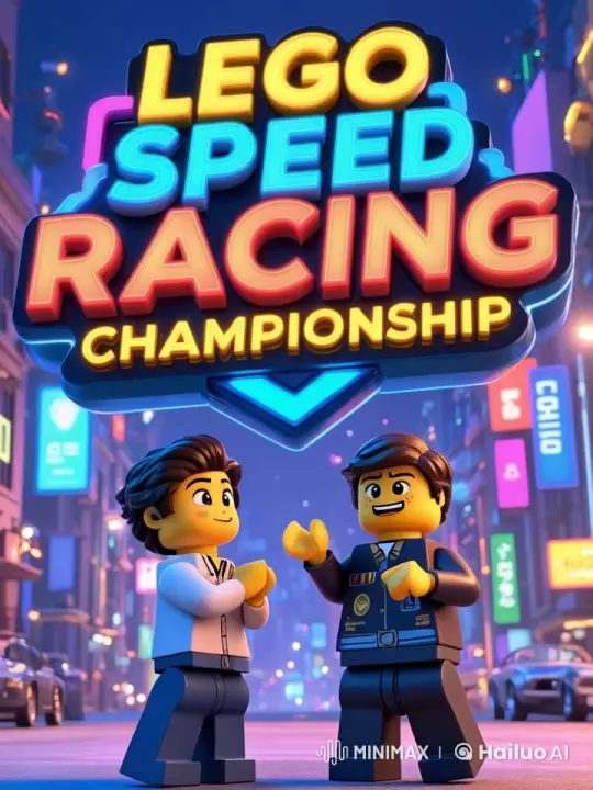 LEGO Speed Racing Championship: Excitement and Camaraderie – AI Generated Video | Hailuo AI