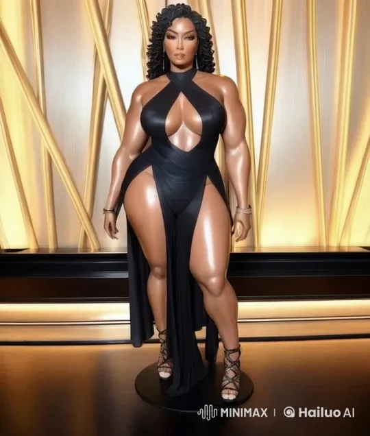 Elegant Figure Showcases Luxurious Fashion Against Gold Backdrop – AI Generated Video | Hailuo AI