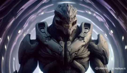 Elite Alien's Menacing Walk in Futuristic Setting – AI Generated Video | Hailuo AI