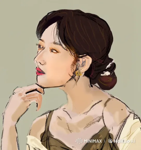 Profile of a Graceful, Playful Woman's Transformation – AI Generated Video | Hailuo AI