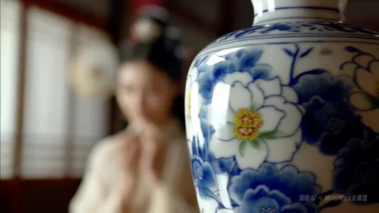 Ancient Beauty Adorning Herself by a Classical Mirror – AI Generated Video | Hailuo AI