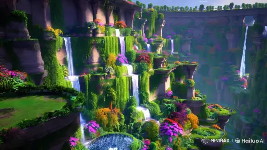 3D AI Recreation of Hanging Gardens of Semiramis – AI Generated Video | Hailuo AI
