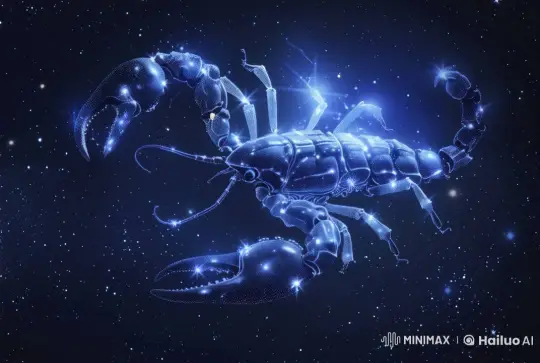 Live2D Animated Scorpio Constellation in Cosmic Zodiac Scene – AI Generated Video | Hailuo AI