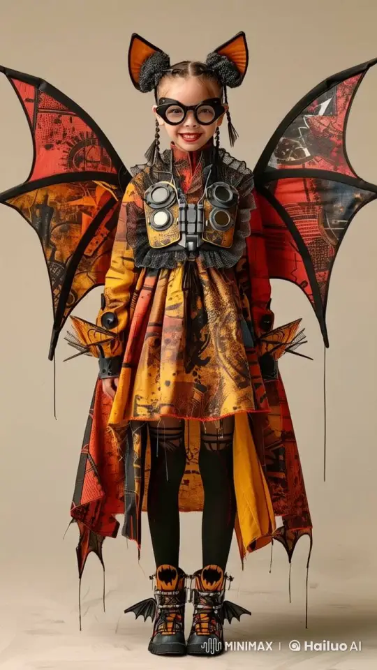 Animated Character Showcases Vibrant Costume in Live2D – AI Generated Video | Hailuo AI