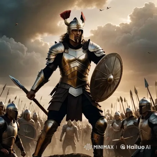 Golden Warrior Prepares for Epic Clan Battle – AI Generated Video | Hailuo AI