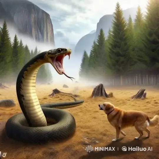 Snake and Dog Transform into Mystical Hybrid Creature – AI Generated Video | Hailuo AI